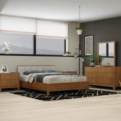 Amalie California King Bed, Dresser, Mirror, Nightstand