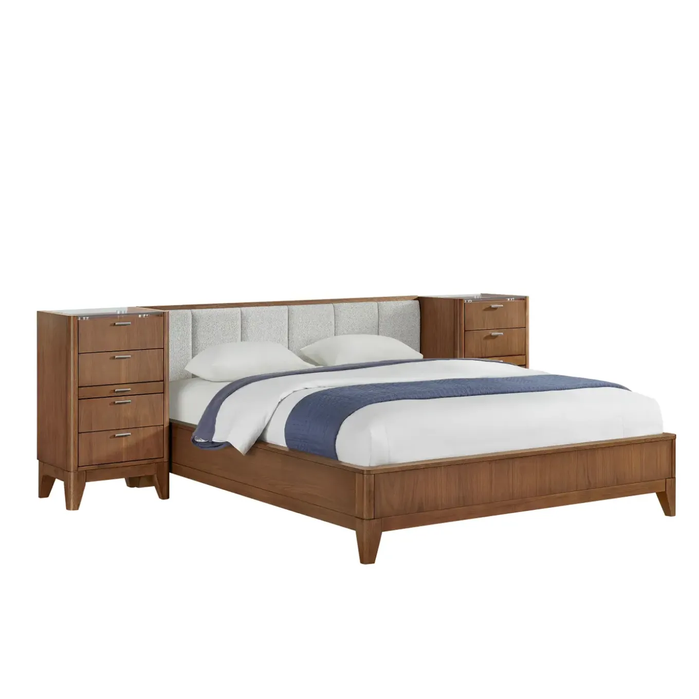 Amalie Eastern King Wall Bed With 2 Piers