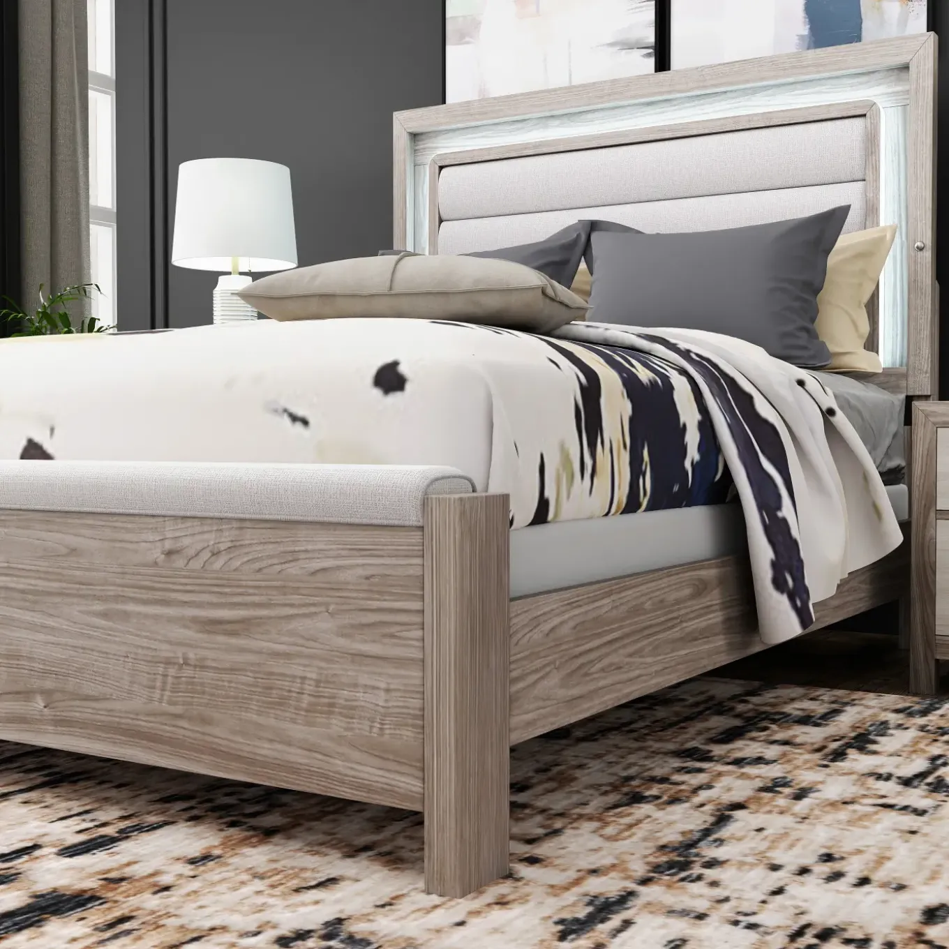 Avery Bedroom Set with LED Lighting