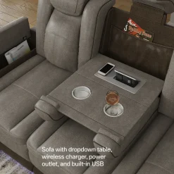 Cinema Buy the Power Reclining Sofa, Get the Power Reclining Loveseat Free