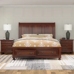 Cortland California King Sleigh Storage Bed