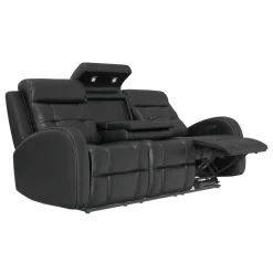 Cosmo Black Reclining Living Room Set