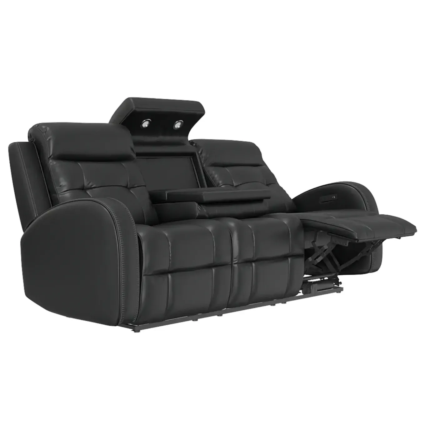 Cosmo Black Reclining Living Room Set