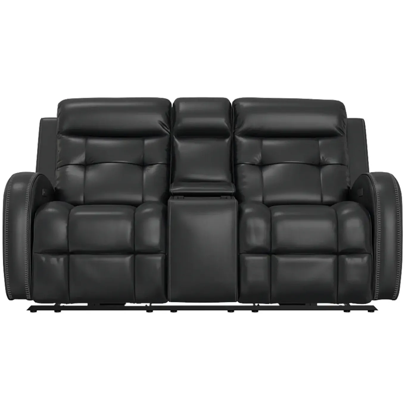 Cosmo Black Reclining Living Room Set
