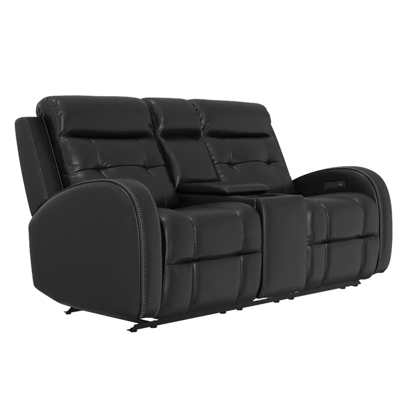 Cosmo Black Reclining Living Room Set