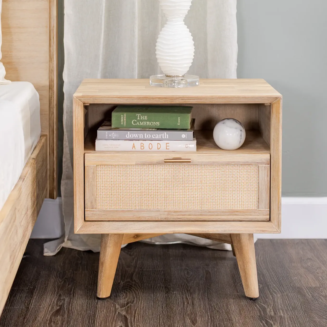 Crosby California King Bed, Dresser, Mirror, Nightstand