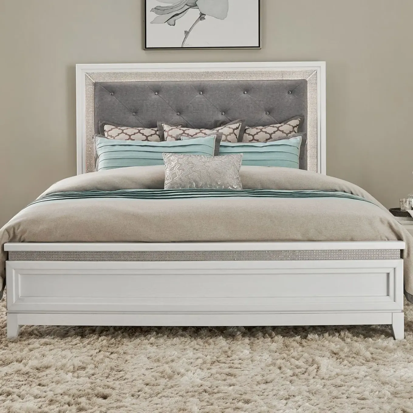 Danica Eastern King Bed with Lights