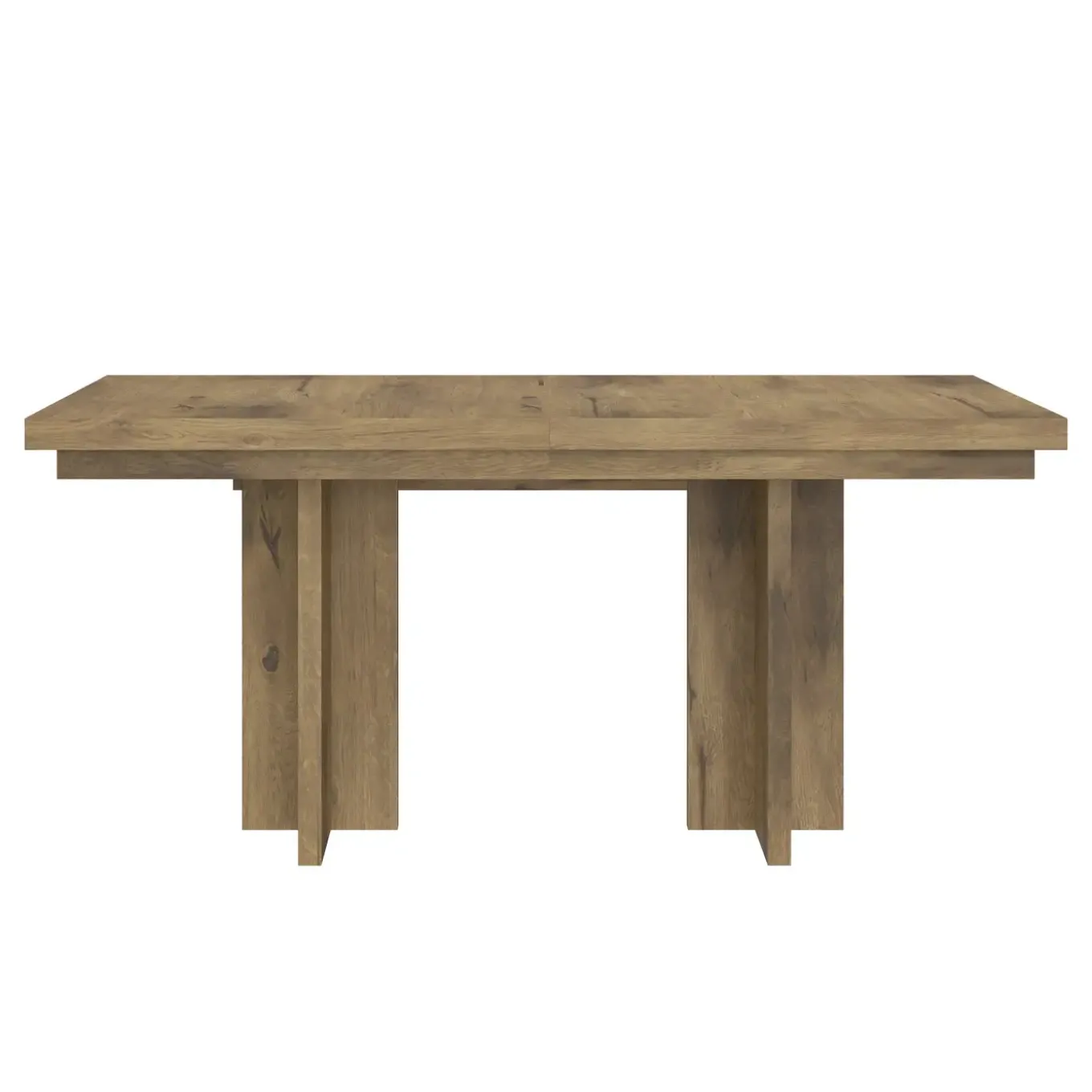 Durian Extendable Trestle Dining Table & 4 Side Chairs