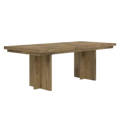 Durian Extendable Trestle Dining Table & 6 Side Chairs