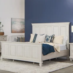 East Bay California King Panel Bed, Dresser, Mirror, Nightstand