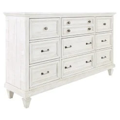 East Bay California King Panel Bed, Dresser, Mirror, Nightstand