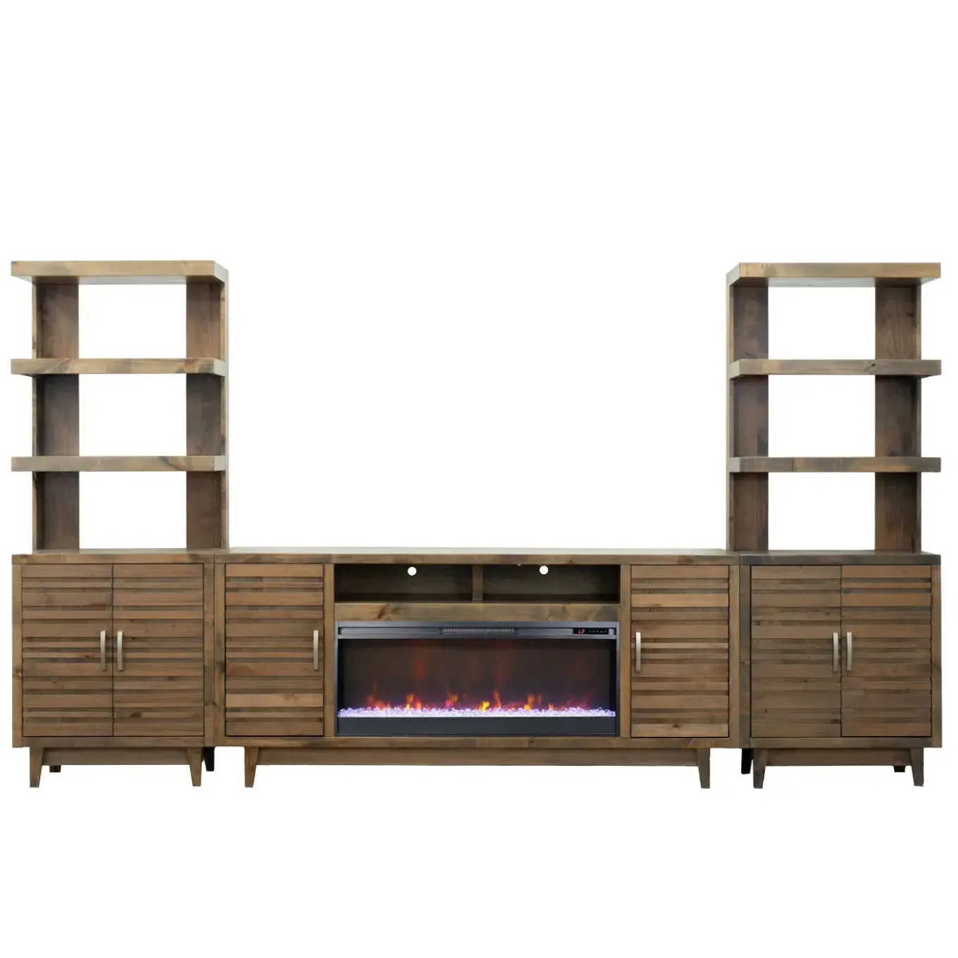 Everett 77" Inch Fireplace Console & 2 Piers