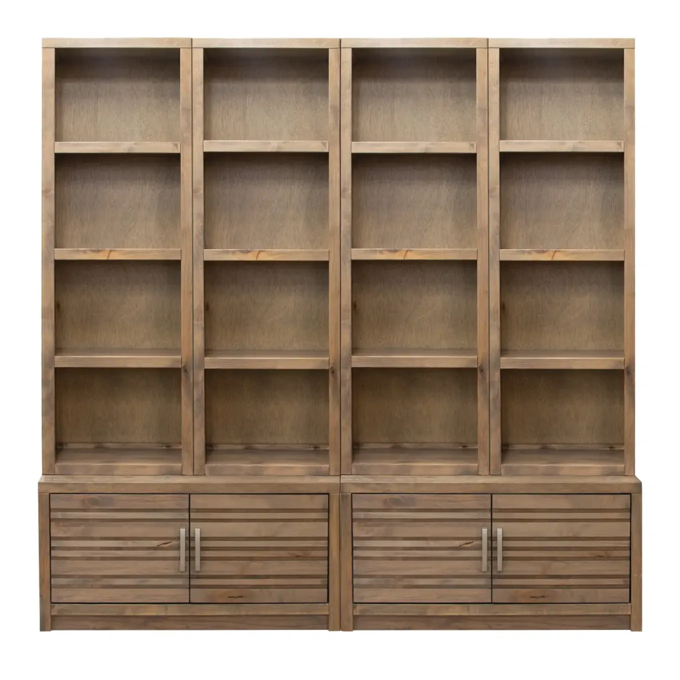 Everett 2 Storage Platforms & 4 Half Pier Bookshelf