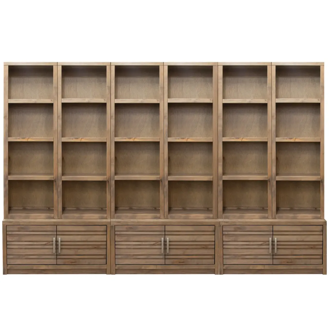 Everett 3 Storage Platforms & 6 Half Pier Bookshelf