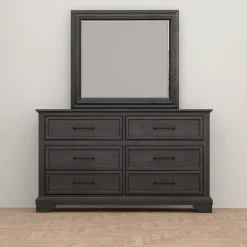 Fallston California King Sleigh Bed, Dresser, Mirror, Nightstand