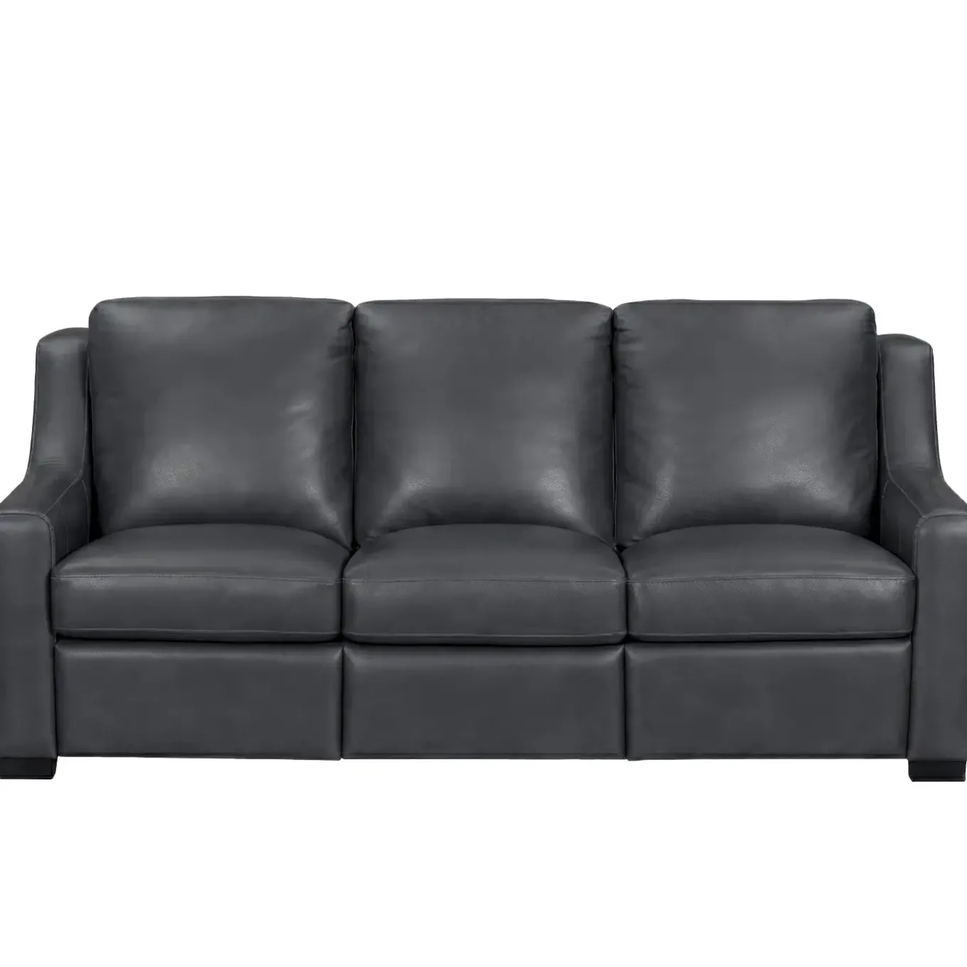 Fulton Leather Living Room Set Power Sofa & Power Loveseat