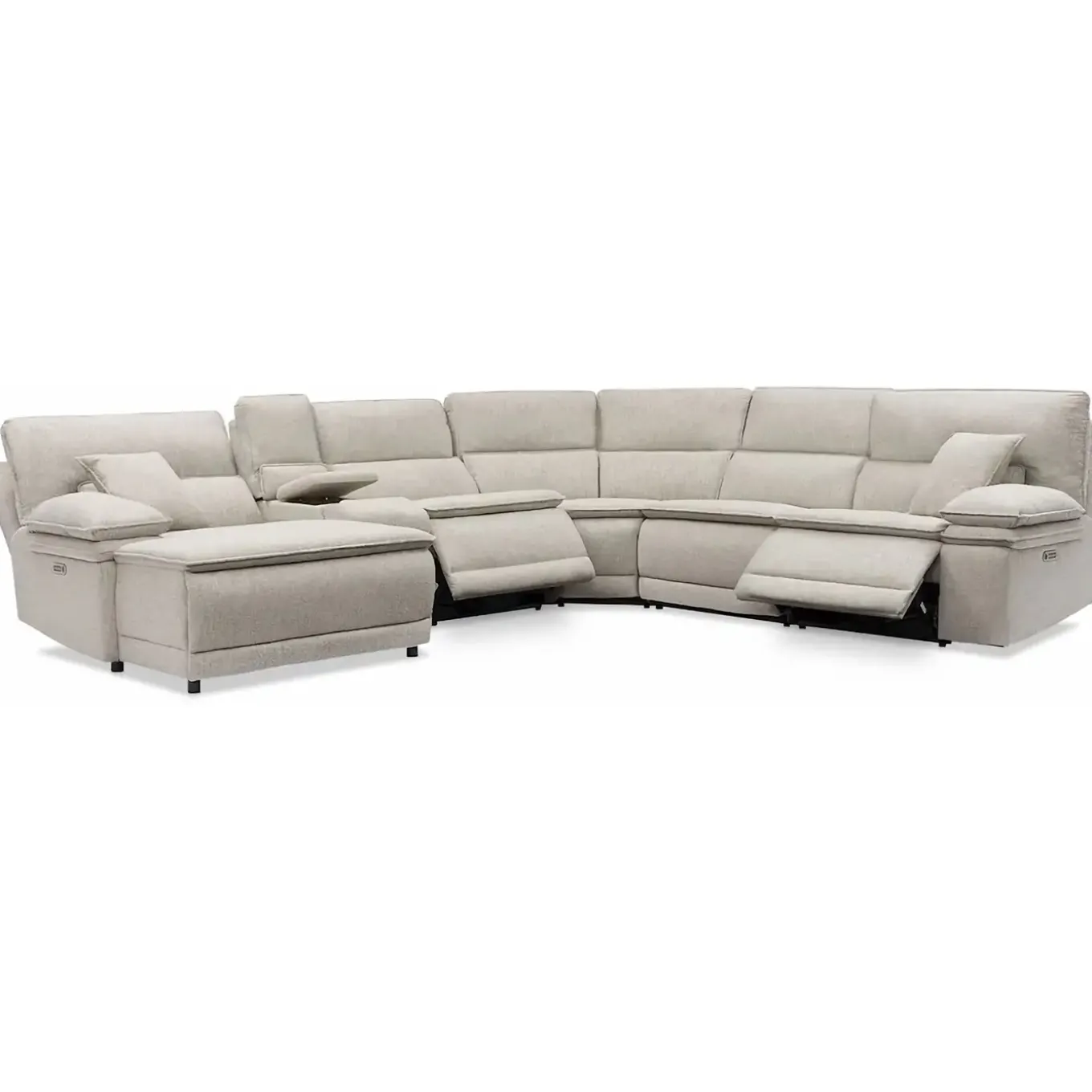 Goliath 6pc Power Chaise Sectional