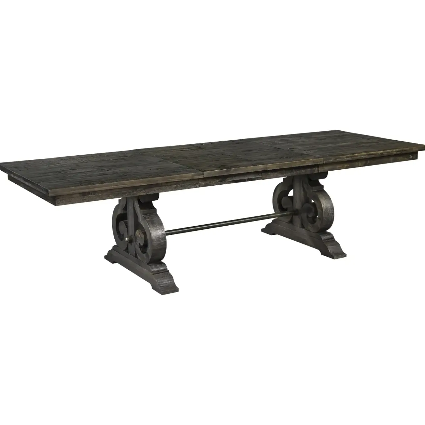 Hacienda Charcoal 6pc Dining Set: Table, 2 Arm Chairs, 2 Side Chairs and Bench