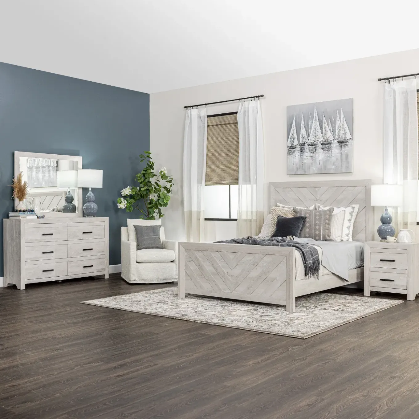 Kelcey Master Bedroom White