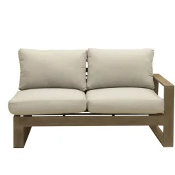 Lahaina Outdoor Seating Set 4pc Sectional: LAF Loveseat, RAF Loveseat, Corner & Armless Chair