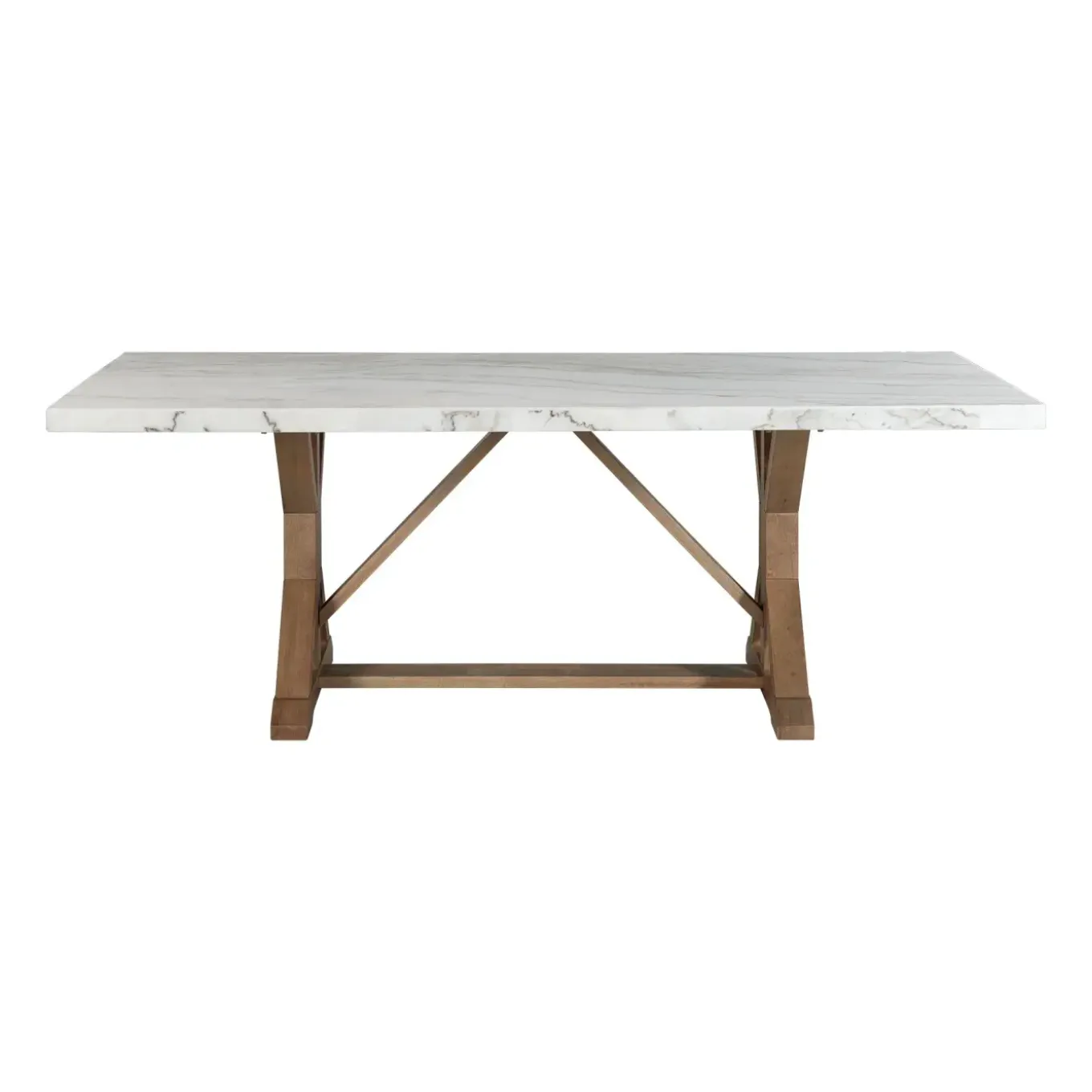 Lakeside Rectangular Marble Top Dining Table