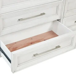 Laurel California King Panel Bed, Dresser, Mirror & Nightstand