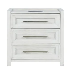 Laurel California King Panel Bed, Dresser, Mirror & Nightstand