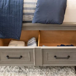 Legion Eastern King Storage Bed, Dresser, Mirror, Nightstand