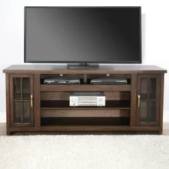 Levi Media Console & Log Fire Insert