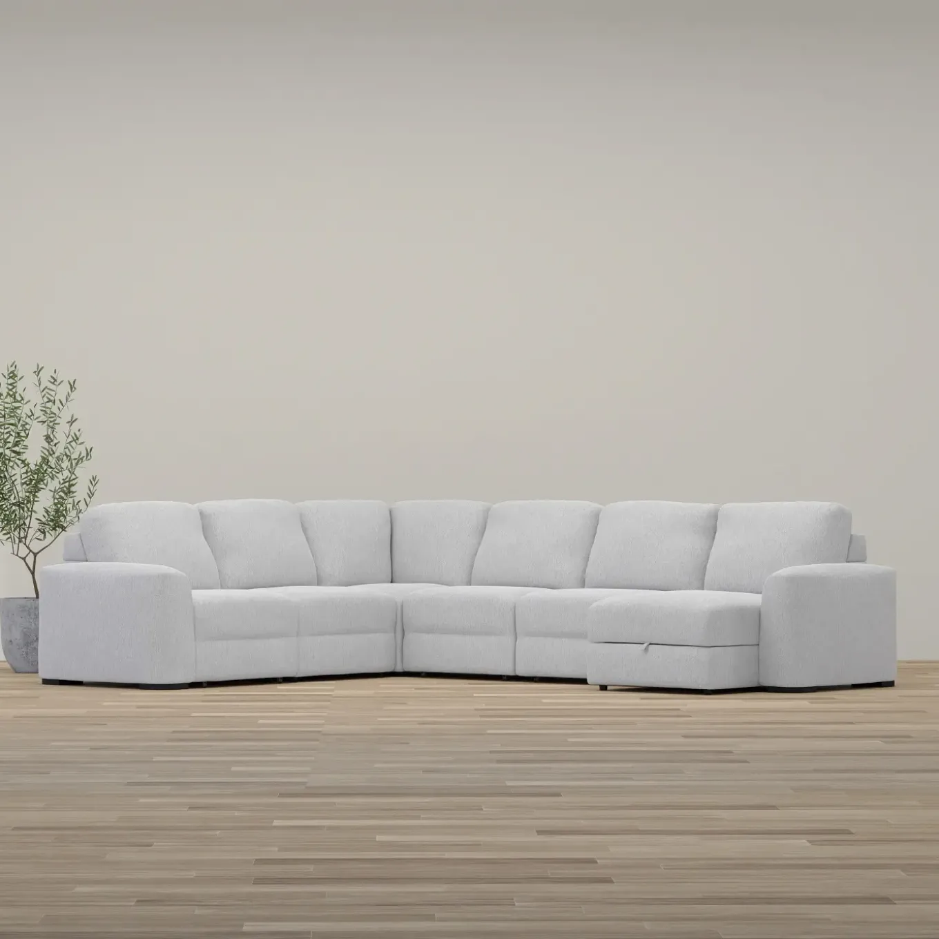 Luna 6pc Sectional with RAF Chaise