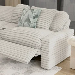 Lush 6pc Left Chaise Power Sectional