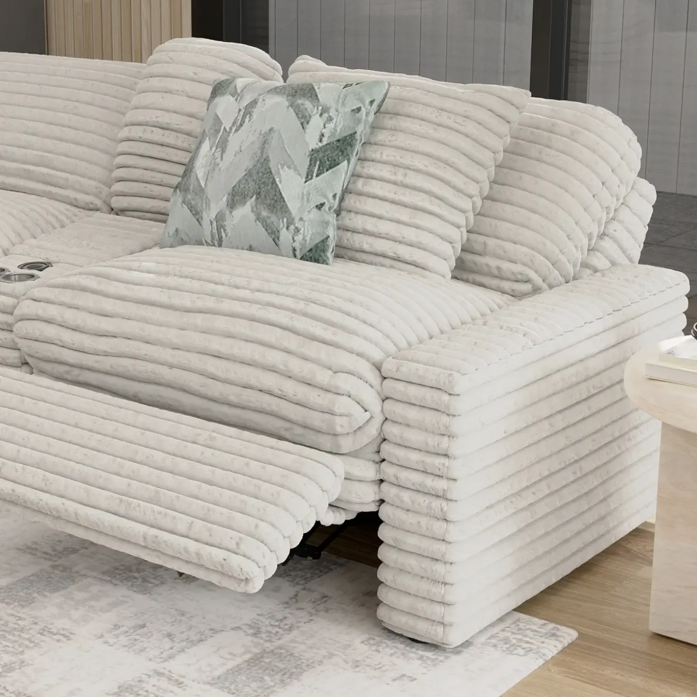 Lush Power Loveseat with Console