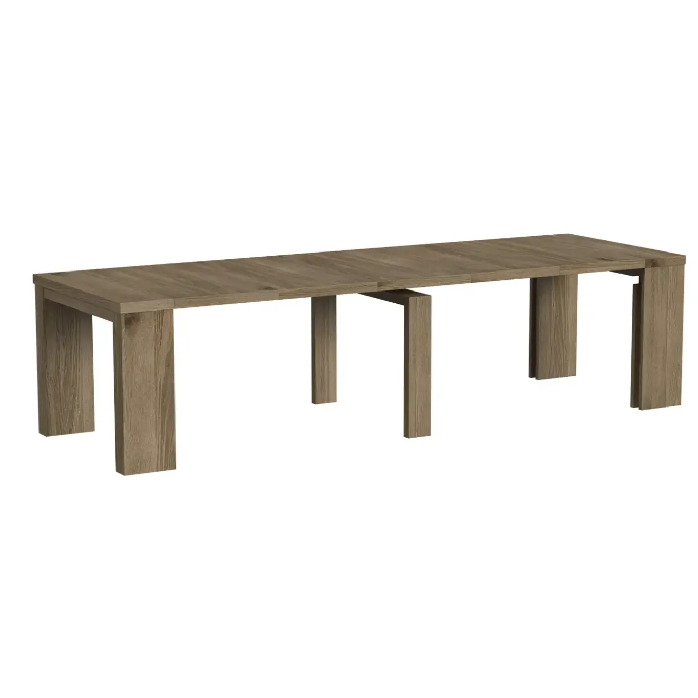 Madison 20" to 120" Modular Dining Table With 5 Leaves