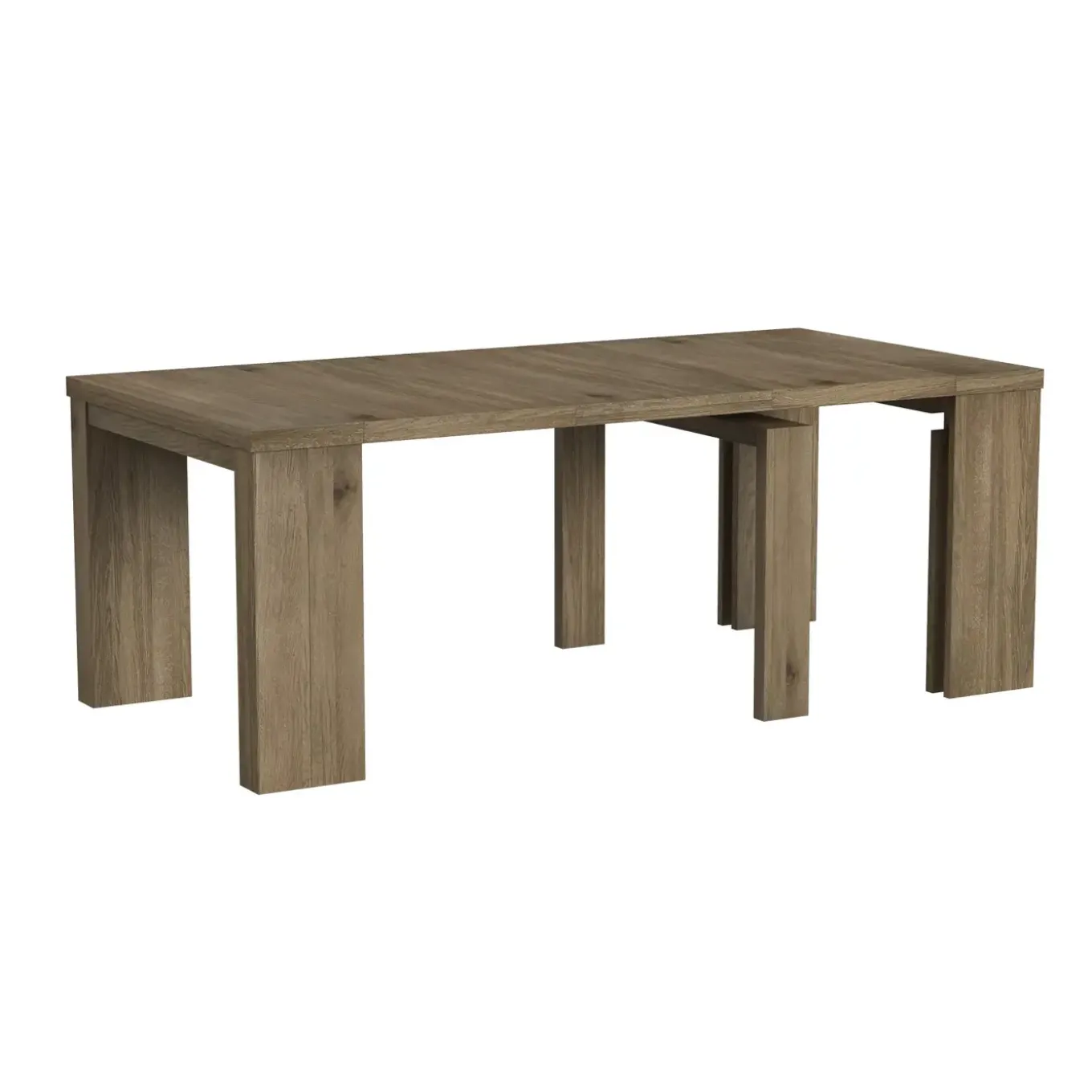Madison 20" to 120" Modular Dining Table With 5 Leaves