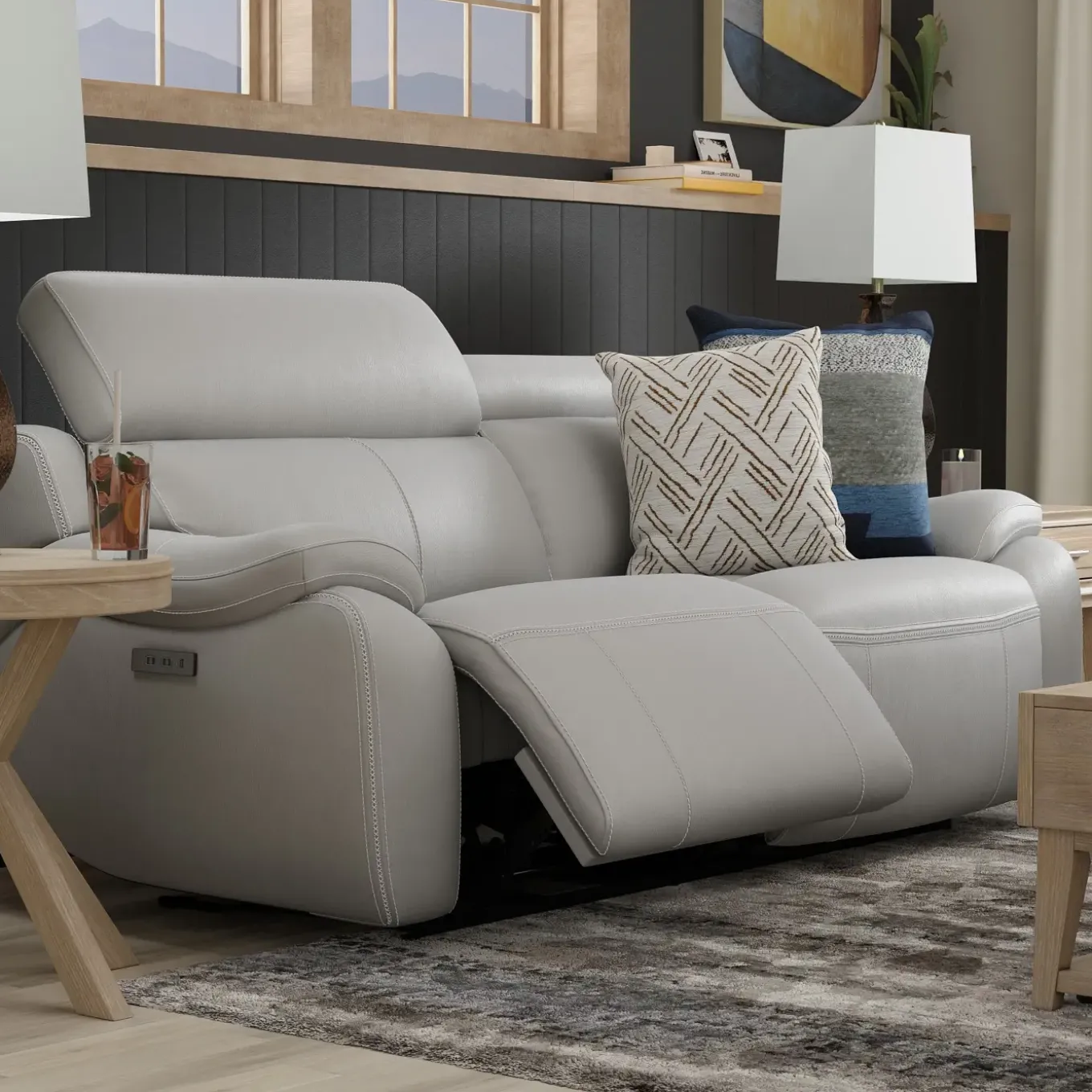 Nixon Leather Living Room Set
