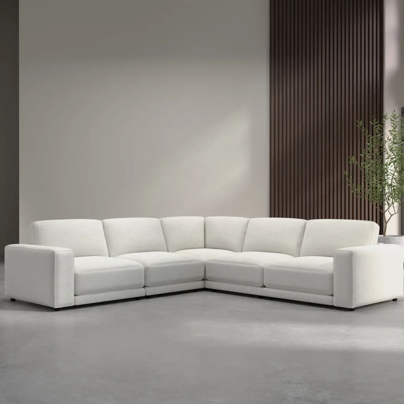 Nomad 5pc Modular Sectional With Crypton Performance Fabric