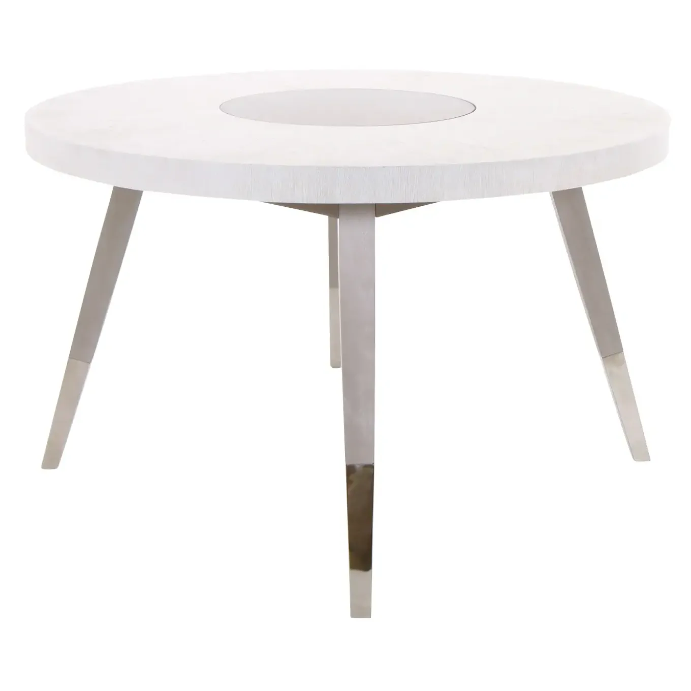 Paramount White Round Dining Set