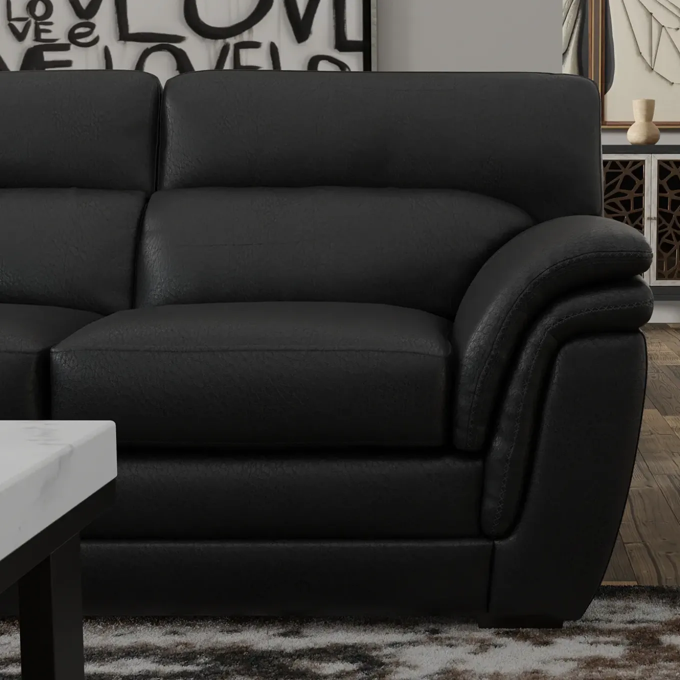Paxton-New! Sofa Black