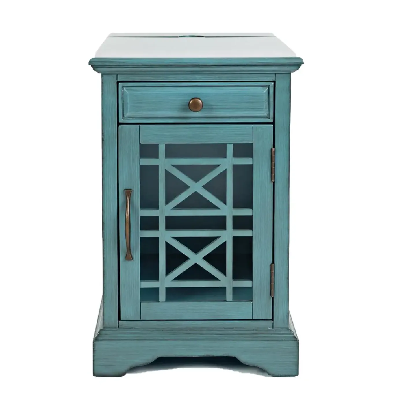 Pennington Chairside Table with Storage and Outlets