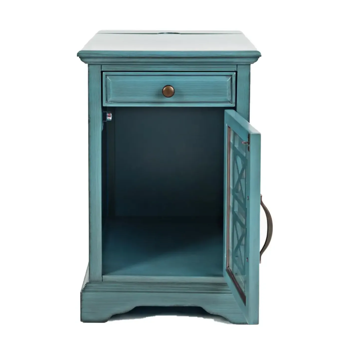 Pennington Chairside Table with Storage and Outlets