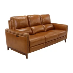 Remy Leather Power Reclining Sofa & Power Reclining Loveseat with Power Headrests