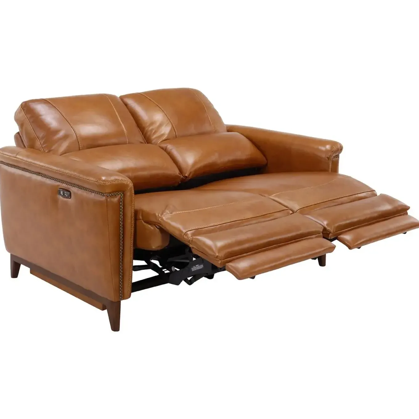 Remy Leather Power Reclining Sofa & Power Reclining Loveseat with Power Headrests
