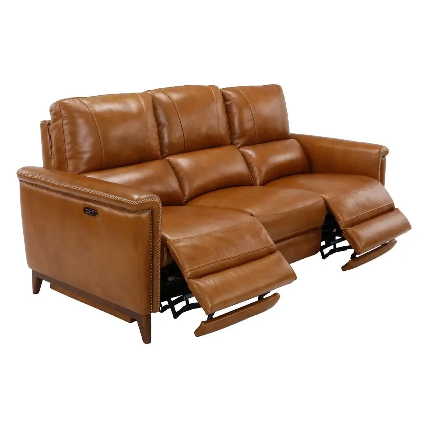 Remy Leather Power Reclining Sofa & Power Reclining Loveseat with Power Headrests