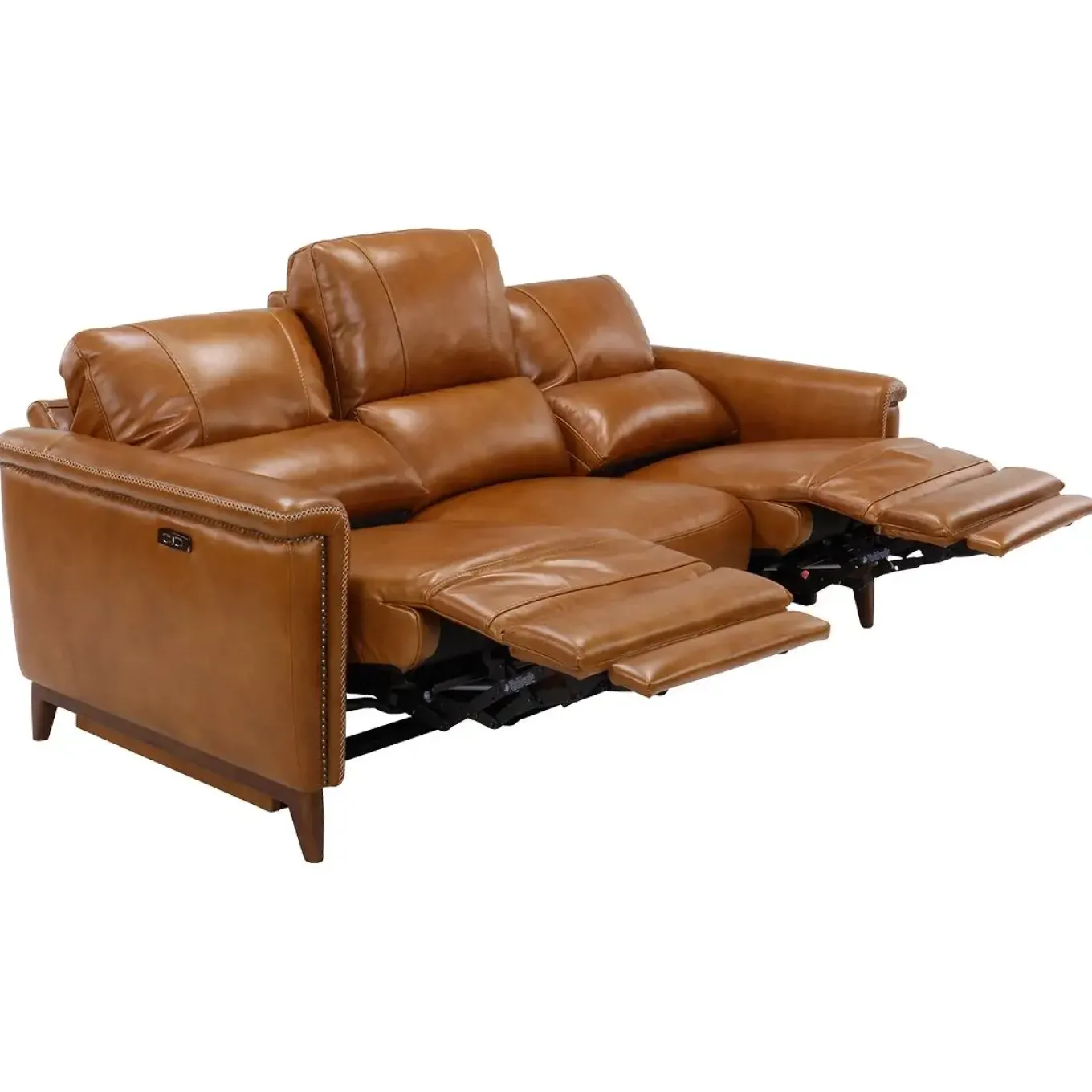 Remy Leather Power Reclining Sofa & Power Reclining Loveseat with Power Headrests