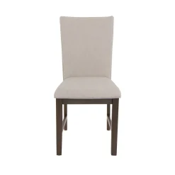 Riley 7pc Dining Set: Extendable Table, Uph Back Chairs