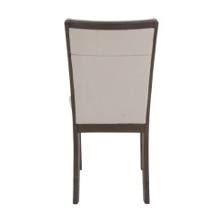 Riley 7pc Dining Set: Extendable Table, Uph Back Chairs