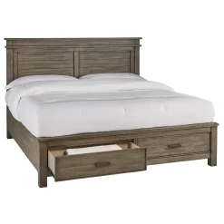Rivington Eastern King Panel Storage Bed, Dresser, Mirror, Nightstand