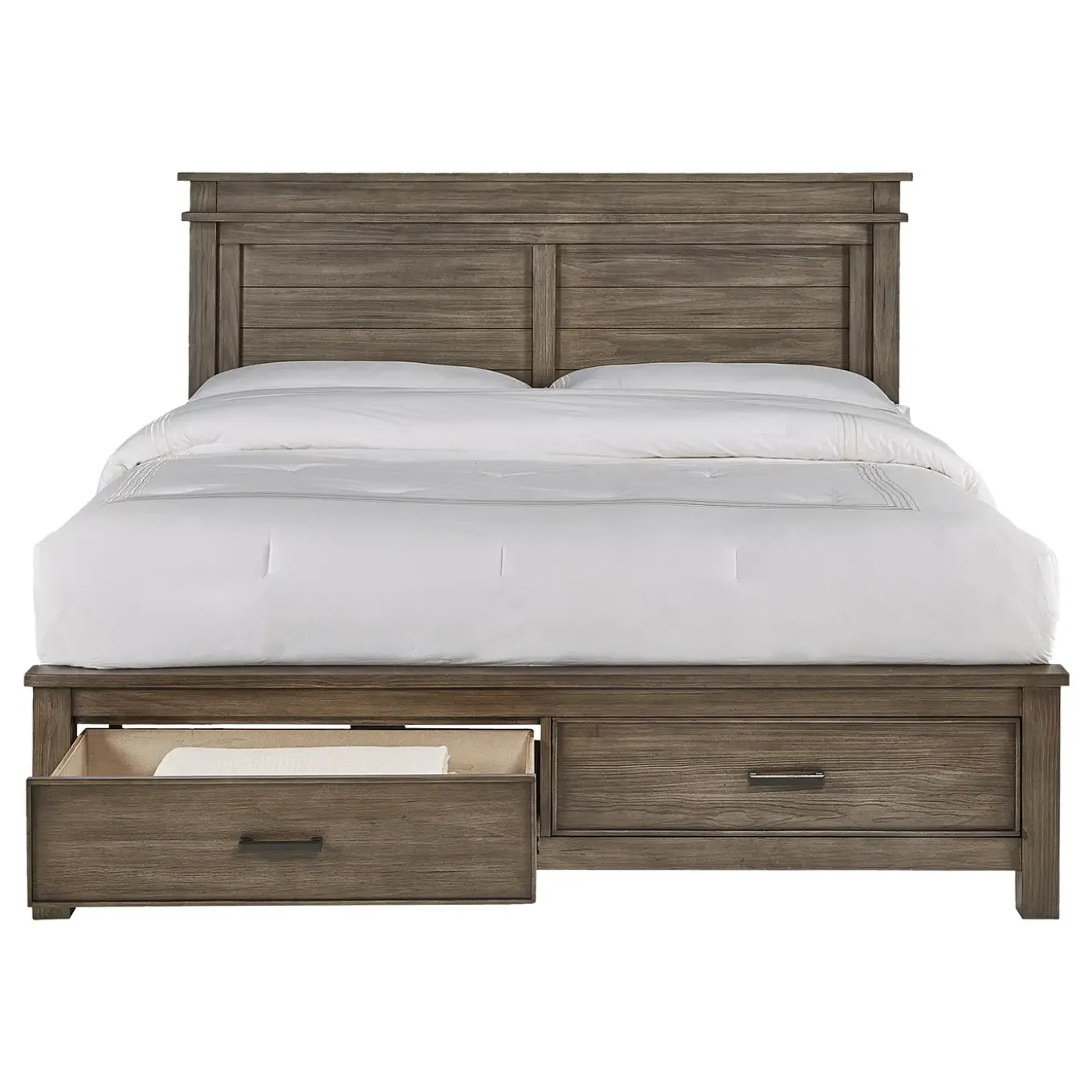 Rivington Gray Panel Storage Bed