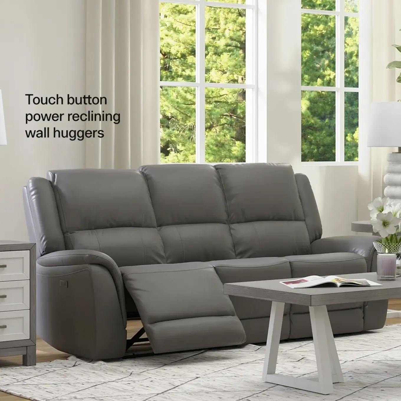 Rockwell Power Leather Sofa
