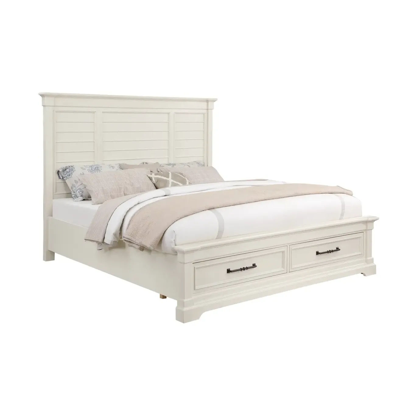 Sheridan King Storage Bed, Dresser, Mirror, Nightstand